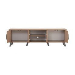 Bragg Naomi 1.6M TV Stand, Natural Oak