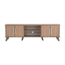 Bragg Naomi 1.6M TV Stand, Natural Oak