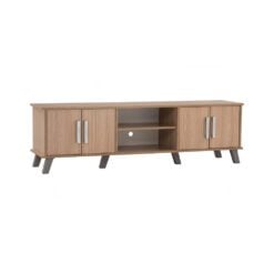 Bragg Naomi 1.6M TV Stand, Natural Oak
