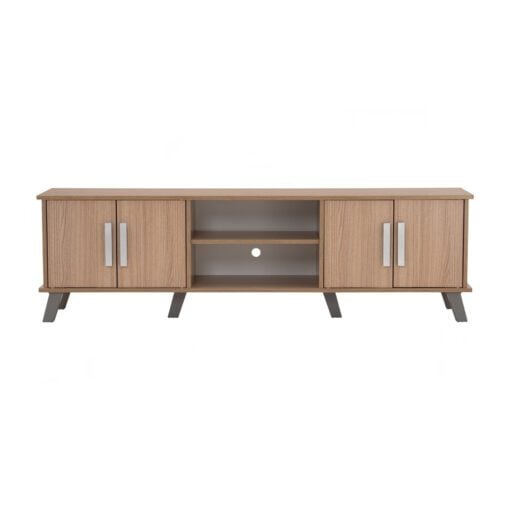 Bragg Naomi 1.6M TV Stand, Natural Oak
