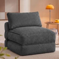 Bragg Madison Convertible Folding Sofa Chair Bed Grey