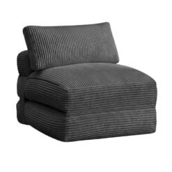 Bragg Madison Convertible Folding Sofa Chair Bed Grey