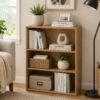 Bragg Shelby 3-Shelf Open Storage Bookcase, 81cm, Camel Brown
