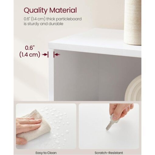 Bragg Shelby 5-Shelf Open Storage Bookcase, 130cm, White Quality