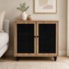 Bragg Almo 2-Door Sideboard Storage Cabinet, Sonoma Oak