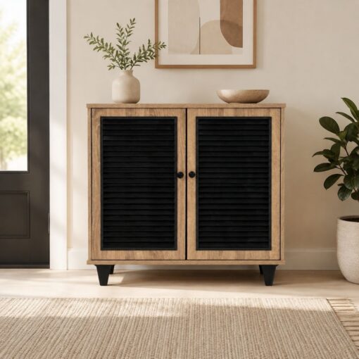 Bragg Almo 2-Door Sideboard Storage Cabinet, Sonoma Oak