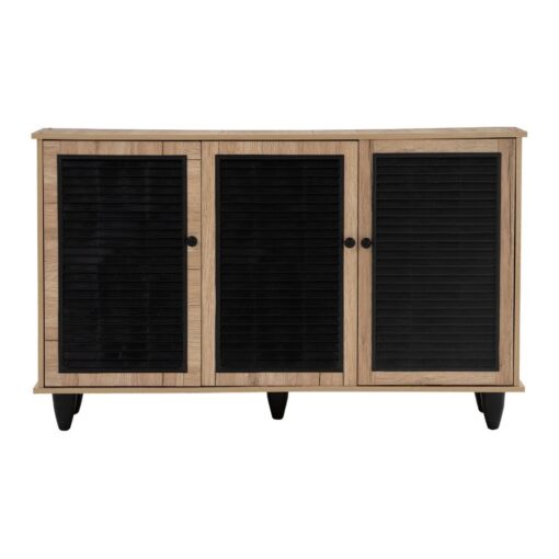 Bragg Almo 3-Door Sideboard Storage Cabinet, Sonoma Oak