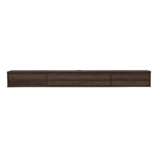 Bragg Hirado 1.8m Wall-Mounted Floating TV Stand, Walnut Brown
