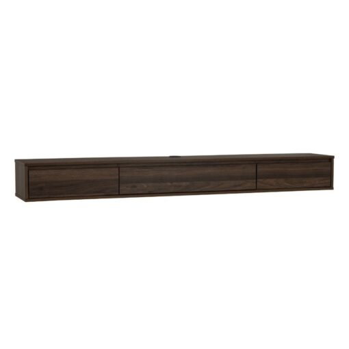 Bragg Hirado 1.8m Wall-Mounted Floating TV Stand, Walnut Brown