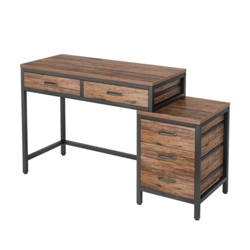 Bragg Prescott 130cm Student Computer Desk with Drawers, Black