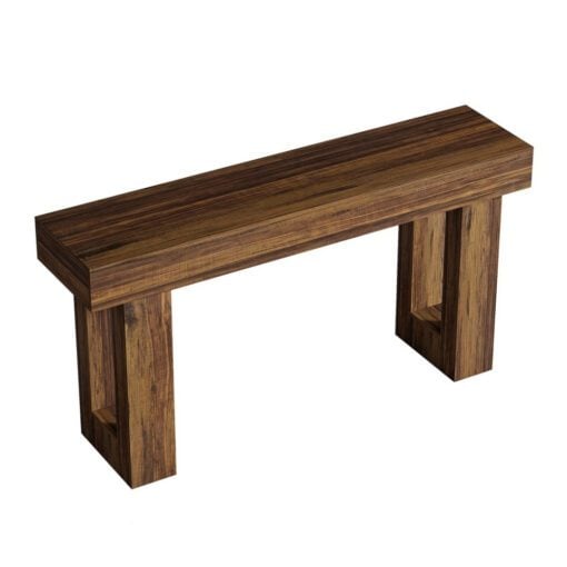 Bragg Remington 160cm Console Entryway Table, Rustic Brown