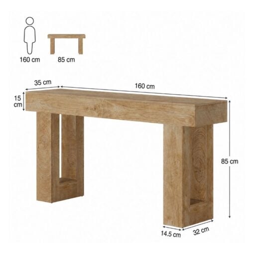 Bragg Rivington Light Oak Dimensions