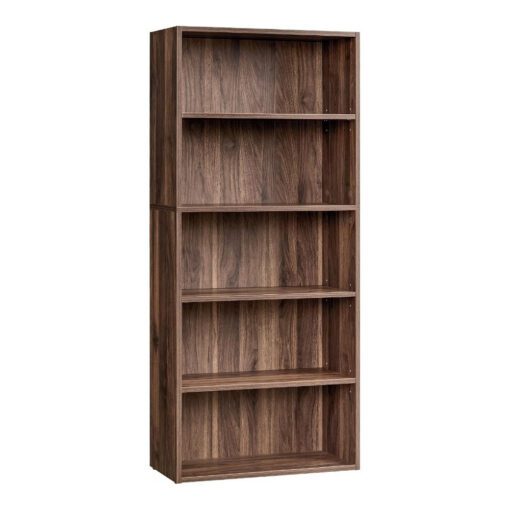 Bragg Shelby 5-Shelf Open Storage Bookcase, 134cm, Walnut