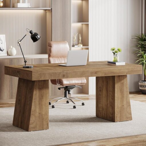 Bragg Ashford 140cm Executive Workspace Computer Desk, Oak