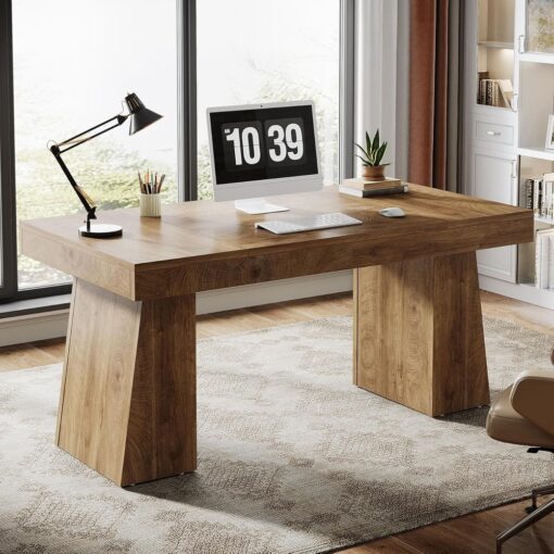 Bragg Ashford 140cm Executive Workspace Computer Desk, Oak