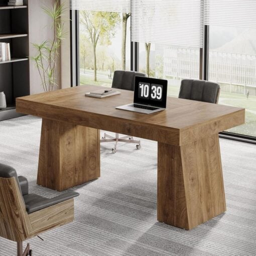 Bragg Ashford 140cm Executive Workspace Computer Desk, Oak