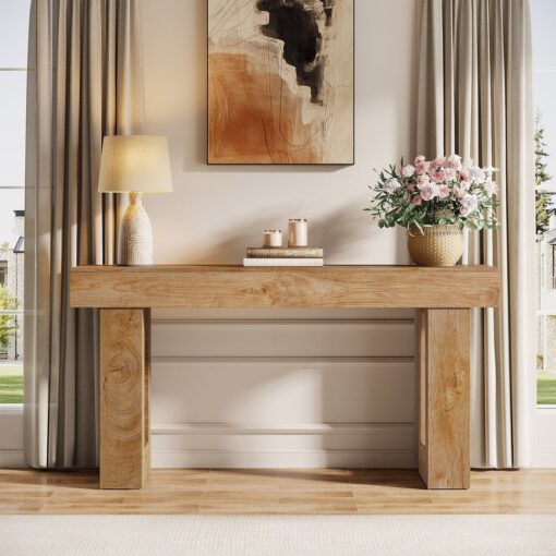 Bragg Rivington 160cm Entryway Console Table, Natural Oak