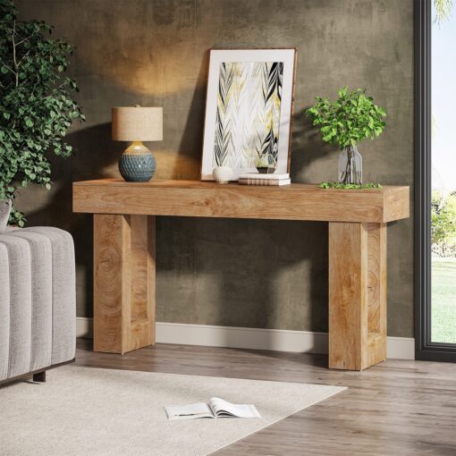 Bragg Rivington 160cm Entryway Console Table, Natural Oak