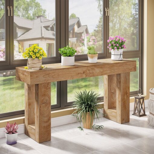 Bragg Rivington 160cm Entryway Console Table, Natural Oak